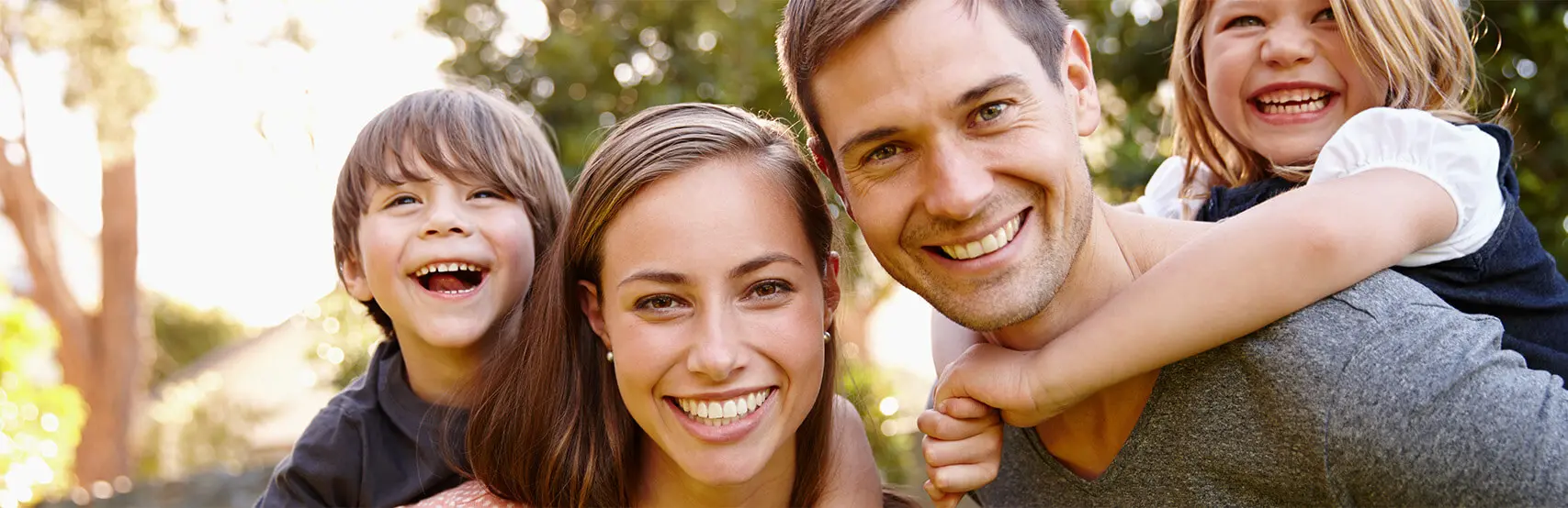happy, young family at edgewood family dentistry, a dentist in Anderson, IN