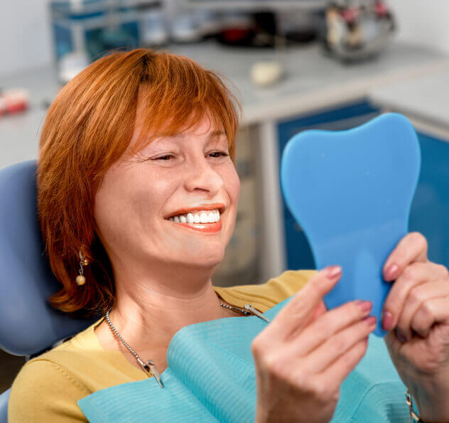 woman at the dentist