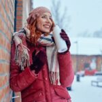 dry mouth in winter, woman drinking water in winter